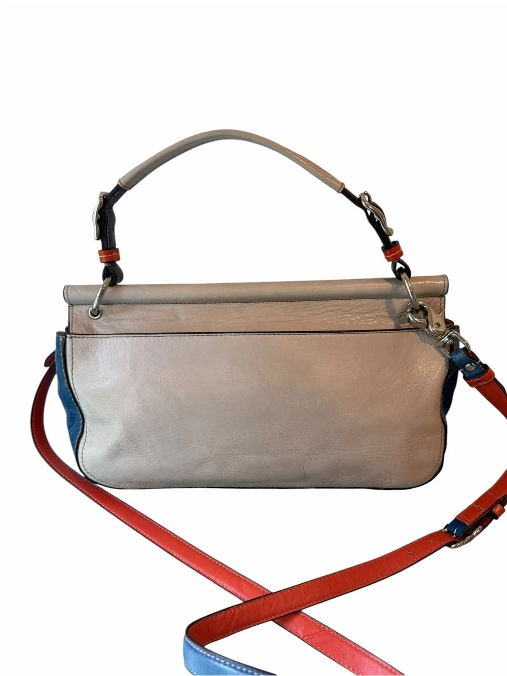 🧡💙 Vintage Coach Legacy Colorblock Willis City Bag 19035 Crossbody 💙🧡